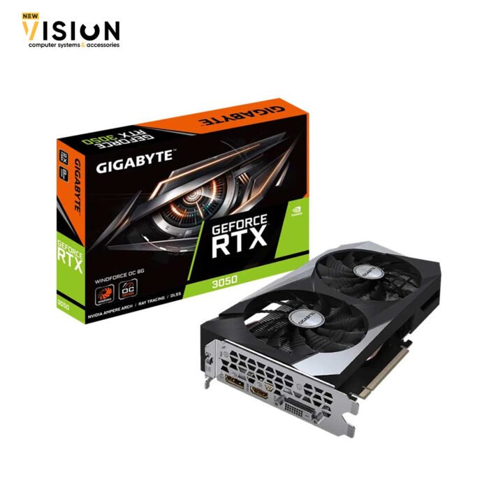 ⁦GIGABYTE GeForce RTX 3050 WINDFORCE OC 8G DDR6 Graphics Card⁩ - الصورة ⁦1⁩