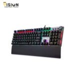 ⁦AULA F2088 Wired Mechanical Gaming Keyboard-BLUE SWITCH-SILVER⁩ - الصورة ⁦4⁩