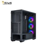 ⁦Cooler Master MasterBox TD500 Crystal TG Mid Tower ATX Case Black⁩ - الصورة ⁦4⁩