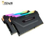 ⁦Corsair VENGEANCE RGB PRO 32GB (2 x 16GB) DDR4 3200MHz C16 RAM Kit Black⁩ - الصورة ⁦2⁩