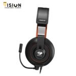 ⁦Cougar Phontum Gaming Noise Cancelling Headset With Mic Black⁩ - الصورة ⁦4⁩