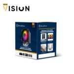 ⁦SilverStone Hydrogon D120 ARGB Dual tower CPU cooler with 6 heat-pipes and dual 120mm ARGB fans⁩ - الصورة ⁦3⁩