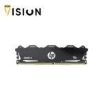 ⁦HP V6 DDR4 8GB 3200Mhz CL16 Desktop Gaming Memory with Heatsink BLACK⁩ - الصورة ⁦5⁩