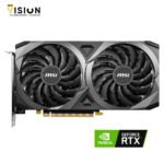 ⁦MSI GeForce RTX 3060Ti Ventus 2X OC LHR 8GB GDDR6 PCI-Express Graphics Card⁩ - الصورة ⁦4⁩