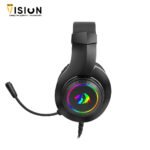 ⁦REDRAGON H260 HYLAS RGB BLACK GAMING HEADPHONE⁩ - الصورة ⁦2⁩