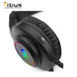 ⁦REDRAGON H260 HYLAS RGB BLACK GAMING HEADPHONE⁩ - الصورة ⁦3⁩
