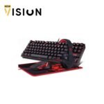 Redragon K552-BB Mechanical Gaming Keyboard and Mouse Combo & Large Mouse Pad & PC Gaming Headset with Mic, 87 Key RED LED Backlit Keyboard for Windows PC (Keyboard, Mouse, Headset Mousepad Set)