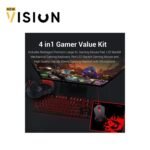 ⁦Redragon K552-BB Mechanical Gaming Keyboard and Mouse Combo & Large Mouse Pad & PC Gaming Headset with Mic, 87 Key RED LED Backlit Keyboard for Windows PC (Keyboard, Mouse, Headset Mousepad Set)⁩ - الصورة ⁦5⁩