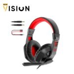 ⁦Redragon K552-BB Mechanical Gaming Keyboard and Mouse Combo & Large Mouse Pad & PC Gaming Headset with Mic, 87 Key RED LED Backlit Keyboard for Windows PC (Keyboard, Mouse, Headset Mousepad Set)⁩ - الصورة ⁦4⁩