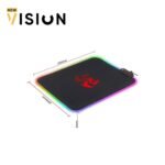 ⁦Redragon P026 RGB Wired Mouse Pad⁩ - الصورة ⁦2⁩
