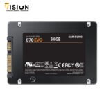 ⁦Samsung 870 EVO 500GB SATA 2.5" Solid State Drive (SSD)⁩ - الصورة ⁦3⁩