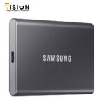 ⁦Samsung T7 1Tb Grey External Solid State Drive SSD⁩ - الصورة ⁦2⁩