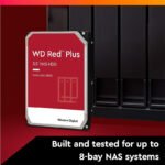 ⁦Western Digital WD Red Plus 8TB SATA 6Gb/s 3.5" HDD⁩ - الصورة ⁦3⁩
