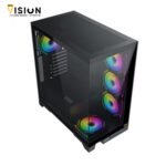 ⁦XIGMATEK Endorphin Ultra 5-FAN Argb Mid Tower Case With Type-C Port⁩ - الصورة ⁦7⁩