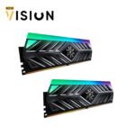 ⁦XPG SPECTRIX D41 RGB Memory16GB 2x8GB DDR4 3200MHz Grey Heatsink⁩ - الصورة ⁦4⁩