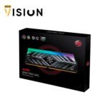 ⁦XPG SPECTRIX D41 RGB Memory16GB 2x8GB DDR4 3200MHz Grey Heatsink⁩ - الصورة ⁦2⁩