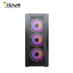 ⁦Xander Velox ARGB Mid Tower Case + Power Supply 80 Plus White 600W⁩ - الصورة ⁦2⁩