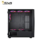 ⁦Xander Velox ARGB Mid Tower Case + Power Supply 80 Plus White 600W⁩ - الصورة ⁦3⁩