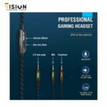 ⁦Onikuma K1B BLUE Gaming Headset – 7.1 Surround Sound – 50MM Drivers – Noise Canceling Mic⁩ - الصورة ⁦5⁩