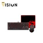 ⁦Redragon K552-BA-2 Mechanical Gaming Keyboard and Mouse Combo Large Mouse Pad⁩ - الصورة ⁦2⁩