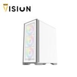 ⁦XIGMATEK LUX S Arctic Mid Tower Case⁩ - الصورة ⁦4⁩