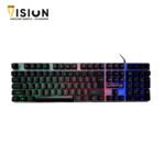 Utopia BA-505 Gaming Keyboard with Rainbow LED Lighting and Plastic Gaming Surface