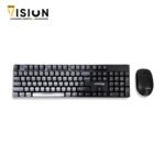 ⁦Utopia Wireless Mouse & Keyboard U-200 , 10m Receiving Distance – Black⁩ - الصورة ⁦2⁩