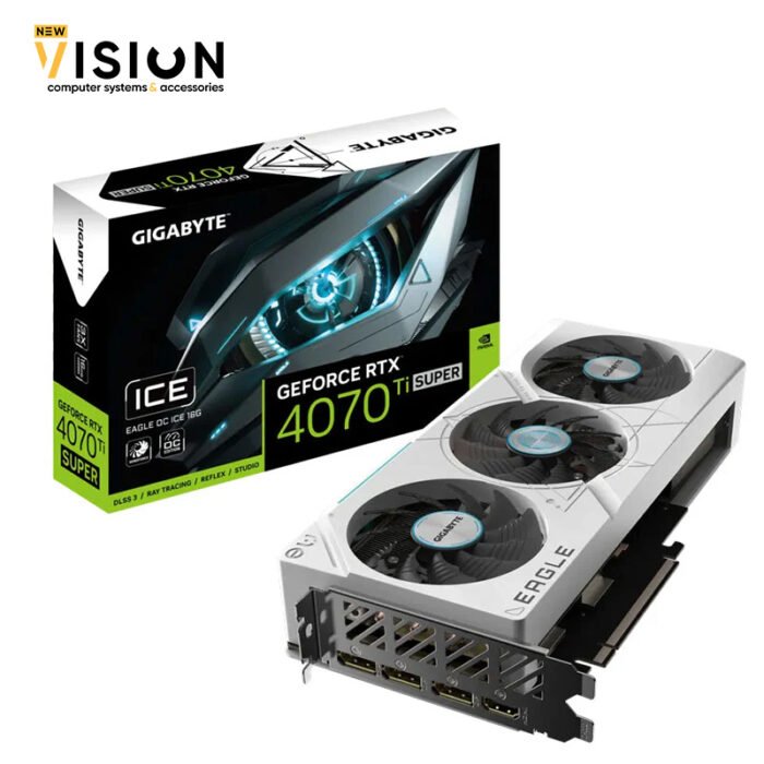 ⁦GIGABYTE GeForce RTX 4070 Ti SUPER EAGLE OC ICE 16GB GDDR6X⁩ - الصورة ⁦1⁩