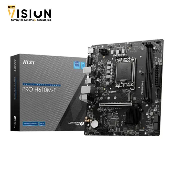 ⁦MSI Pro H610M-E DDR5 Motherboard⁩ - الصورة ⁦1⁩