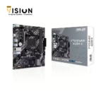 AMD A520 (Ryzen™ AM4) micro-ATX motherboard with M.2 support, Realtek 1Gb Ethernet, HDMI™, SATA 6 Gbps, rear and front USB 5Gbps support