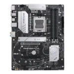 ⁦AMD B650 ATX motherboard with DDR5, PCIe 5.0 M.2 support, Realtek 2.5Gb Ethernet, DisplayPort, HDMI®, SATA 6 Gbps, USB 3.2 Gen 2 Type-C®, front USB 3.2 Gen 1 Type-C®, BIOS FlashBack™, USB4® Support and Aura Sync support⁩ - الصورة ⁦4⁩