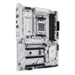 ⁦AMD B650 ATX motherboard, DDR5, PCIe 5.0 Ready, three M.2 slots, Wi-Fi 6E, Realtek 2.5Gb Ethernet, DisplayPort, HDMI™, rear USB 10Gbps Type-A & Type-C® support, BIOS FlashBack™, Aura Sync⁩ - الصورة ⁦4⁩