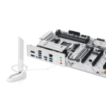 ⁦AMD B650 ATX motherboard, DDR5, PCIe 5.0 Ready, three M.2 slots, Wi-Fi 6E, Realtek 2.5Gb Ethernet, DisplayPort, HDMI™, rear USB 10Gbps Type-A & Type-C® support, BIOS FlashBack™, Aura Sync⁩ - الصورة ⁦5⁩