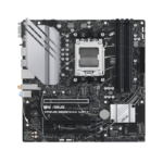 ⁦AMD B650 Micro-ATX motherboard, DDR5, PCIe 5.0 M.2 support, Realtek 2.5Gb Ethernet, Wi-Fi 6, DisplayPort, VGA, HDMI®, SATA 6 Gbps, USB 3.2 Gen 2 ports, front USB 3.2 Gen 1 Type-C®, BIOS FlashBack™, Aura Sync⁩ - الصورة ⁦5⁩