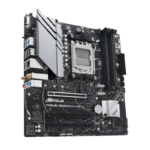 ⁦AMD B650 Micro-ATX motherboard, DDR5, PCIe 5.0 M.2 support, Realtek 2.5Gb Ethernet, Wi-Fi 6, DisplayPort, VGA, HDMI®, SATA 6 Gbps, USB 3.2 Gen 2 ports, front USB 3.2 Gen 1 Type-C®, BIOS FlashBack™, Aura Sync⁩ - الصورة ⁦3⁩