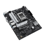 ⁦AMD B650 Micro-ATX motherboard with DDR5, PCIe 5.0 M.2, 2.5Gb Ethernet, HDMI™, VGA, rear USB 3.2 Gen 2, front USB 3.2 Gen 1 Type-C®, BIOS FlashBack™, Aura Sync⁩ - الصورة ⁦4⁩