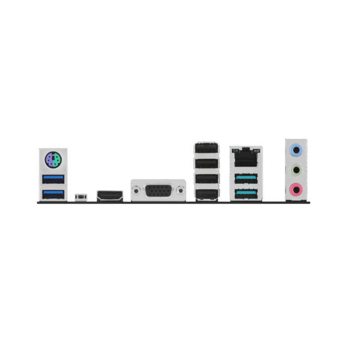 ⁦AMD B650 Micro-ATX motherboard with DDR5, PCIe 5.0 M.2, 2.5Gb Ethernet, HDMI™, VGA, rear USB 3.2 Gen 2, front USB 3.2 Gen 1 Type-C®, BIOS FlashBack™, Aura Sync⁩ - الصورة ⁦6⁩