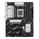 ⁦AMD B650 ATX motherboard, DDR5, PCIe 5.0 Ready, three M.2 slots, Wi-Fi 6E, Realtek 2.5Gb Ethernet, DisplayPort, HDMI™, rear USB 10Gbps Type-A & Type-C® support, BIOS FlashBack™, Aura Sync⁩ - الصورة ⁦2⁩