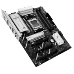 ⁦AMD B650 ATX motherboard, DDR5, PCIe 5.0 Ready, three M.2 slots, Wi-Fi 6E, Realtek 2.5Gb Ethernet, DisplayPort, HDMI™, rear USB 10Gbps Type-A & Type-C® support, BIOS FlashBack™, Aura Sync⁩ - الصورة ⁦3⁩