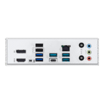 ⁦AMD B650 ATX motherboard, DDR5, PCIe 5.0 Ready, three M.2 slots, Wi-Fi 6E, Realtek 2.5Gb Ethernet, DisplayPort, HDMI™, rear USB 10Gbps Type-A & Type-C® support, BIOS FlashBack™, Aura Sync⁩ - الصورة ⁦5⁩