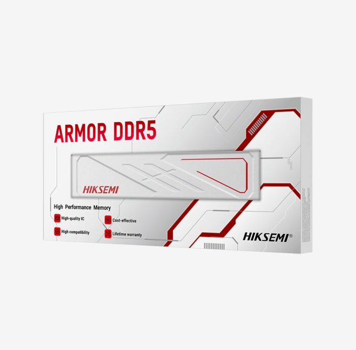 ⁦HIKSEMI Armor WHITE UDIMM RAM DIMM 8GB DDR4 3200MHz CL18 Supports Intel XMP 2.0 Compatible with Latest AMD Platforms⁩ - الصورة ⁦5⁩