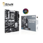 ASUS Prime B760-PLUS, an Intel® B760 LGA 1700 ATX motherboard with PCIe 5.0, three PCIe 4.0 M.2 slots, DDR5, Realtek 2.5Gb Ethernet, DisplayPort, VGA, HDMI™, SATA 6 Gbps, USB 3.2 Gen 2x2 Type-C®, front USB 3.2 Gen 1 Type-C®, Thunderbolt™ (USB4®) support, Aura Sync
