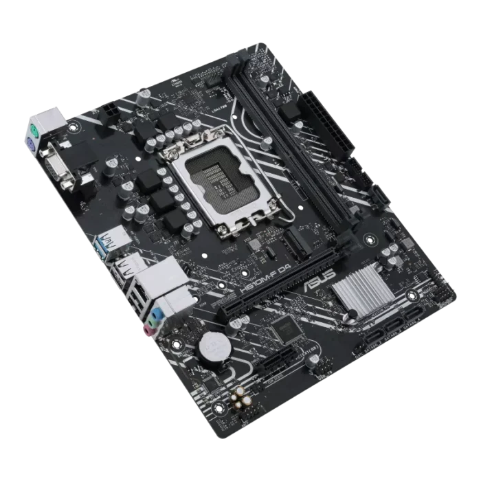 ⁦Intel® H610 (LGA 1700) micro-ATX motherboard with DDR4, PCIe 4.0, M.2 slot, Realtek 1 Gb Ethernet, D-Sub, USB 3.2 Gen 1 ports, SATA 6 Gbps⁩ - الصورة ⁦3⁩