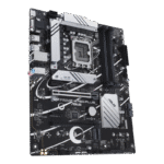 ⁦ASUS Prime B760-PLUS, an Intel® B760 LGA 1700 ATX motherboard with PCIe 5.0, three PCIe 4.0 M.2 slots, DDR5, Realtek 2.5Gb Ethernet, DisplayPort, VGA, HDMI™, SATA 6 Gbps, USB 3.2 Gen 2x2 Type-C®, front USB 3.2 Gen 1 Type-C®, Thunderbolt™ (USB4®) support, Aura Sync⁩ - الصورة ⁦2⁩