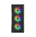 ⁦Xander Hulk Black 4 Argb Fans Mid Tower Case With Psu 600W 80+ White⁩ - الصورة ⁦2⁩