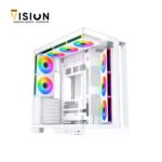 XIGMATEK Aqua 7 Arctic Argb BTF 8 Fan ARGB Pwm EATX Type C Super Tower Case