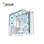 ⁦XIGMATEK Aqua 7 Arctic Argb BTF 8 Fan ARGB Pwm EATX Type C Super Tower Case⁩ - الصورة ⁦2⁩