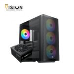 XIGMATEK Osiris Argb 4 Fan 140mm BTF + Asgard 750w 80+ Bronze Super Tower Case