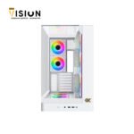 ⁦XIGMATEK Pano II LCD Arctic Type C 8 Fan ARGB (6 Reverse & 2 Normal) Pwm Curved TG EATX SuperTower Case⁩ - الصورة ⁦2⁩