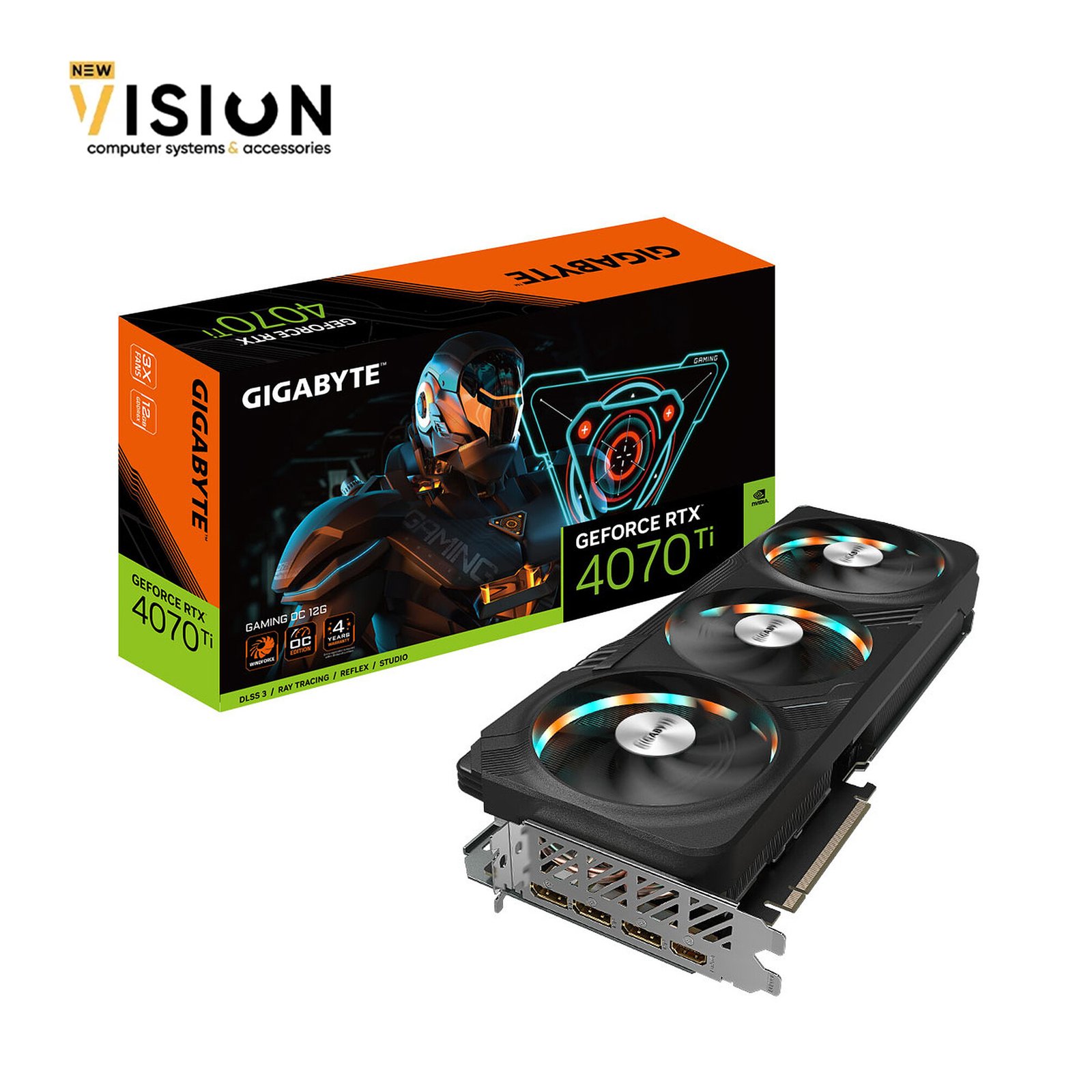 GIGABYTE GeForce RTX 4070 Ti GAMING OC V2 12G - 3x WINDFORCE Fans GIGABYTE GeForce RTX 4070 Ti GAMING OC V2 12G - 3x WINDFORCE Fans - الصورة 1